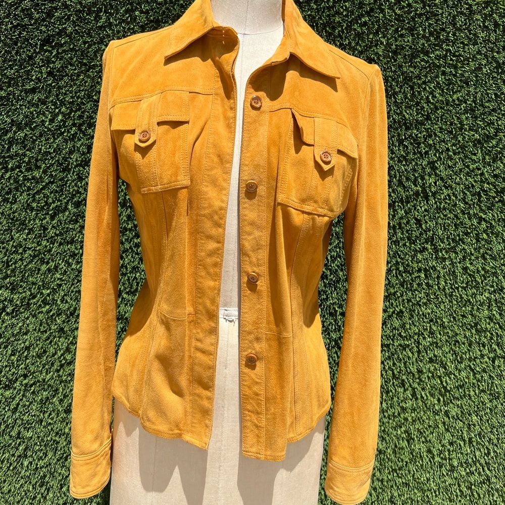 Cache suede safari shacket